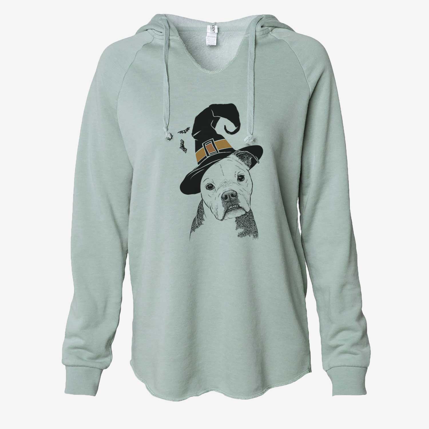 Witch Aggy the Olde English Bulldogge - Cali Wave Hooded Sweatshirt