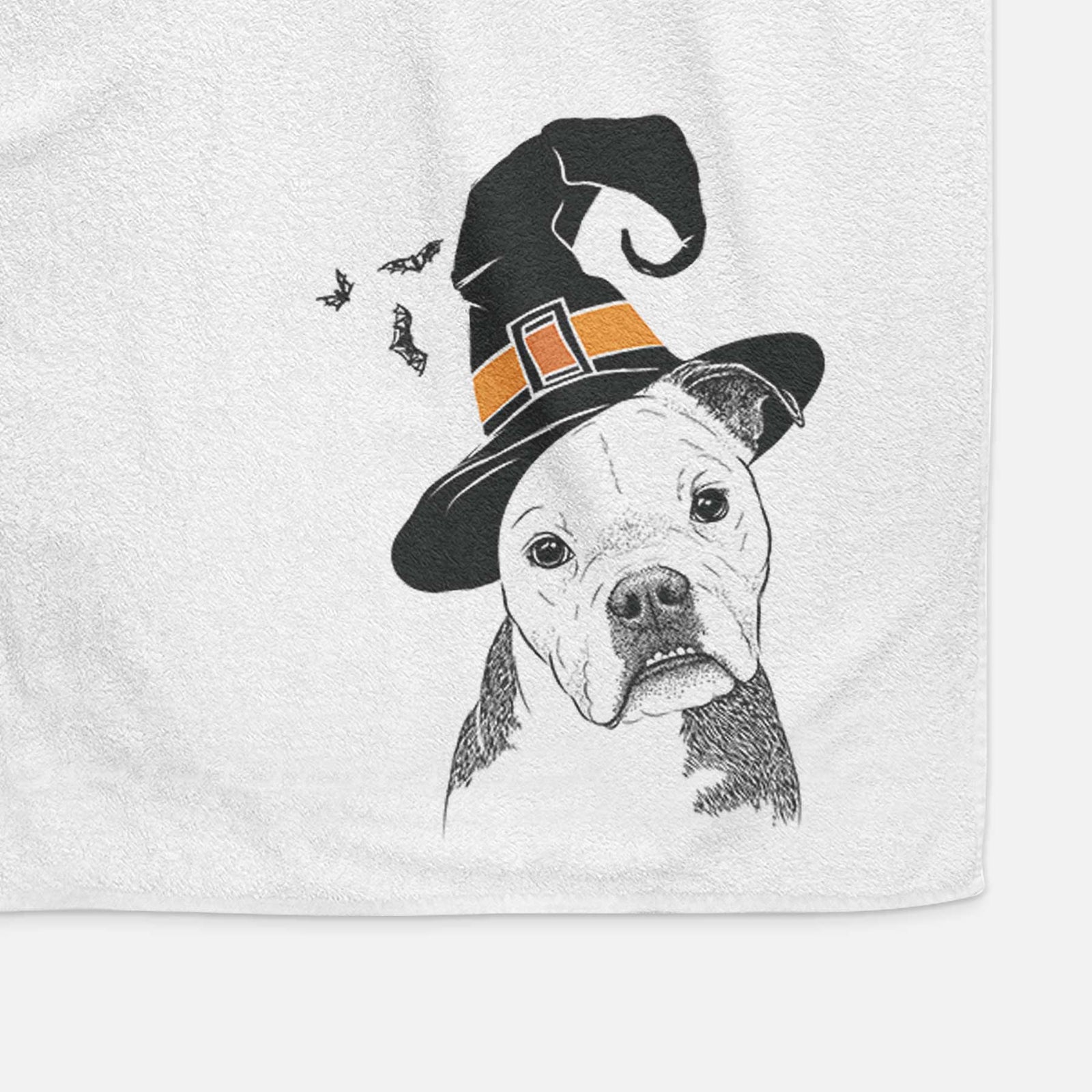 Aggy the Olde English Bulldogge Decorative Hand Towel