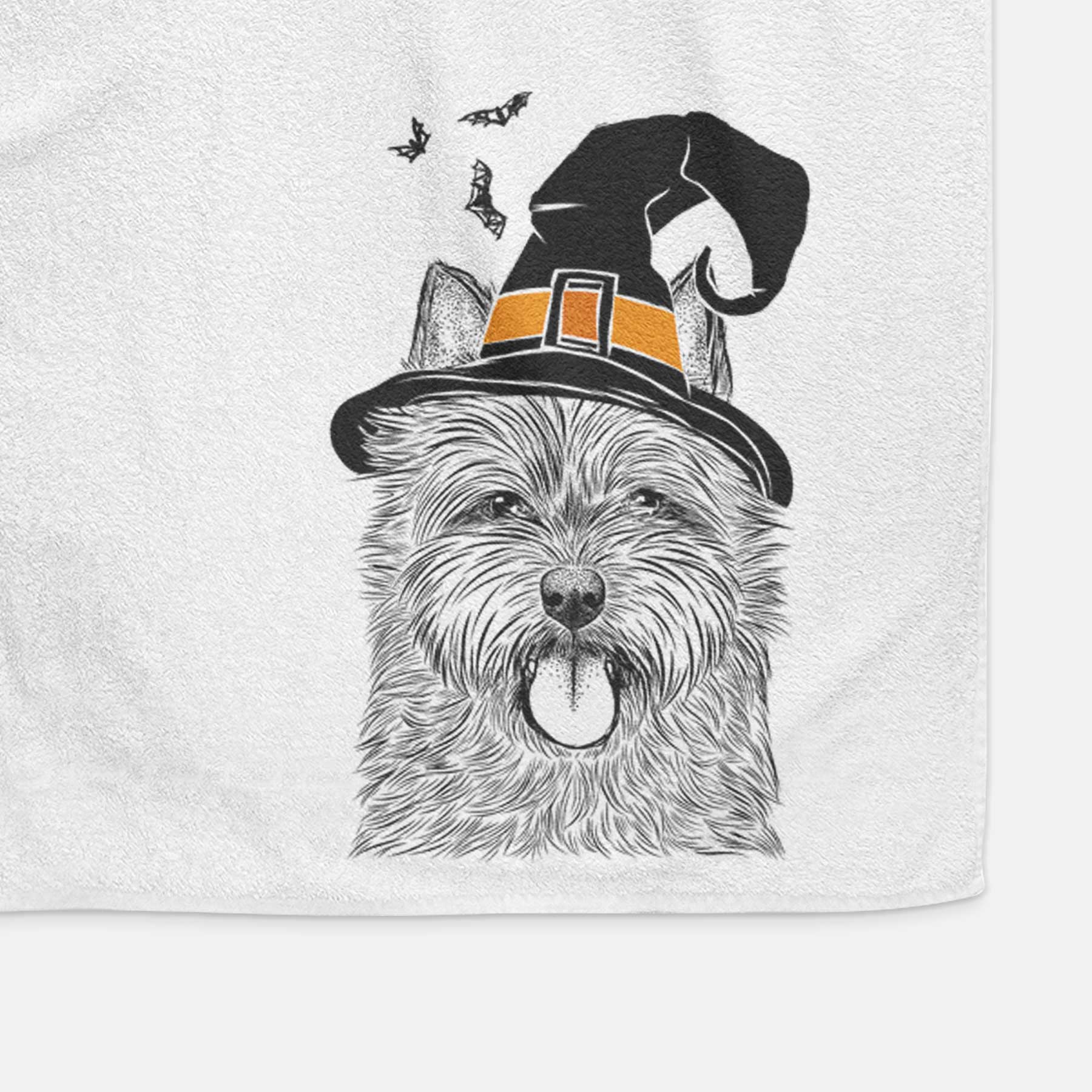 Alfie the Norwich Terrier Decorative Hand Towel