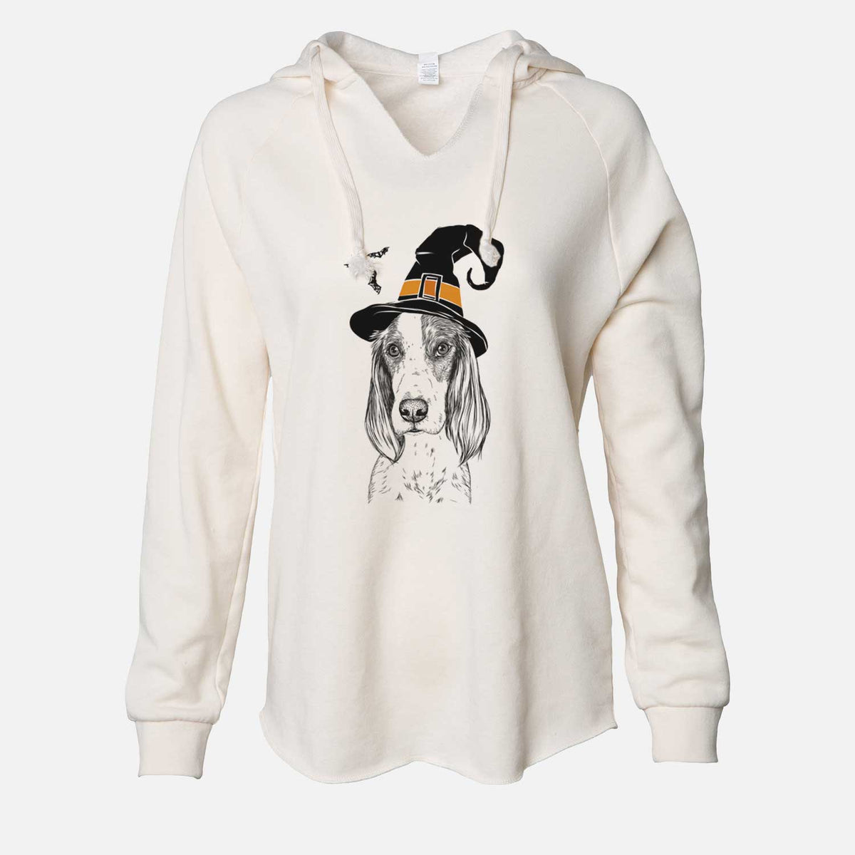 Witch Aline the Irish Red and White Setter - Cali Wave Hooded Sweatshirt