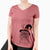 Witch Alo the Brussels Griffon - Women's V-neck Shirt