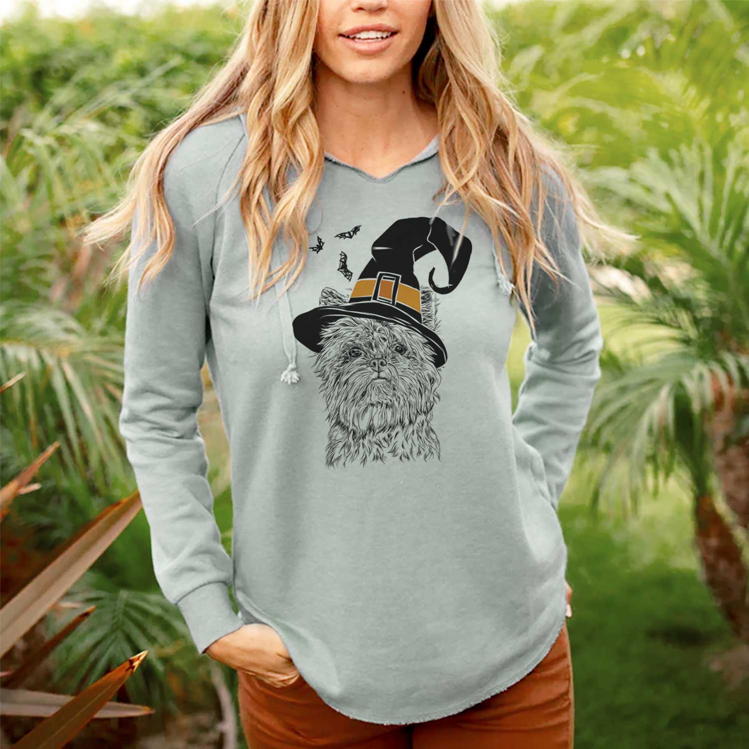 Witch Alvin the Affenpinscher - Cali Wave Hooded Sweatshirt