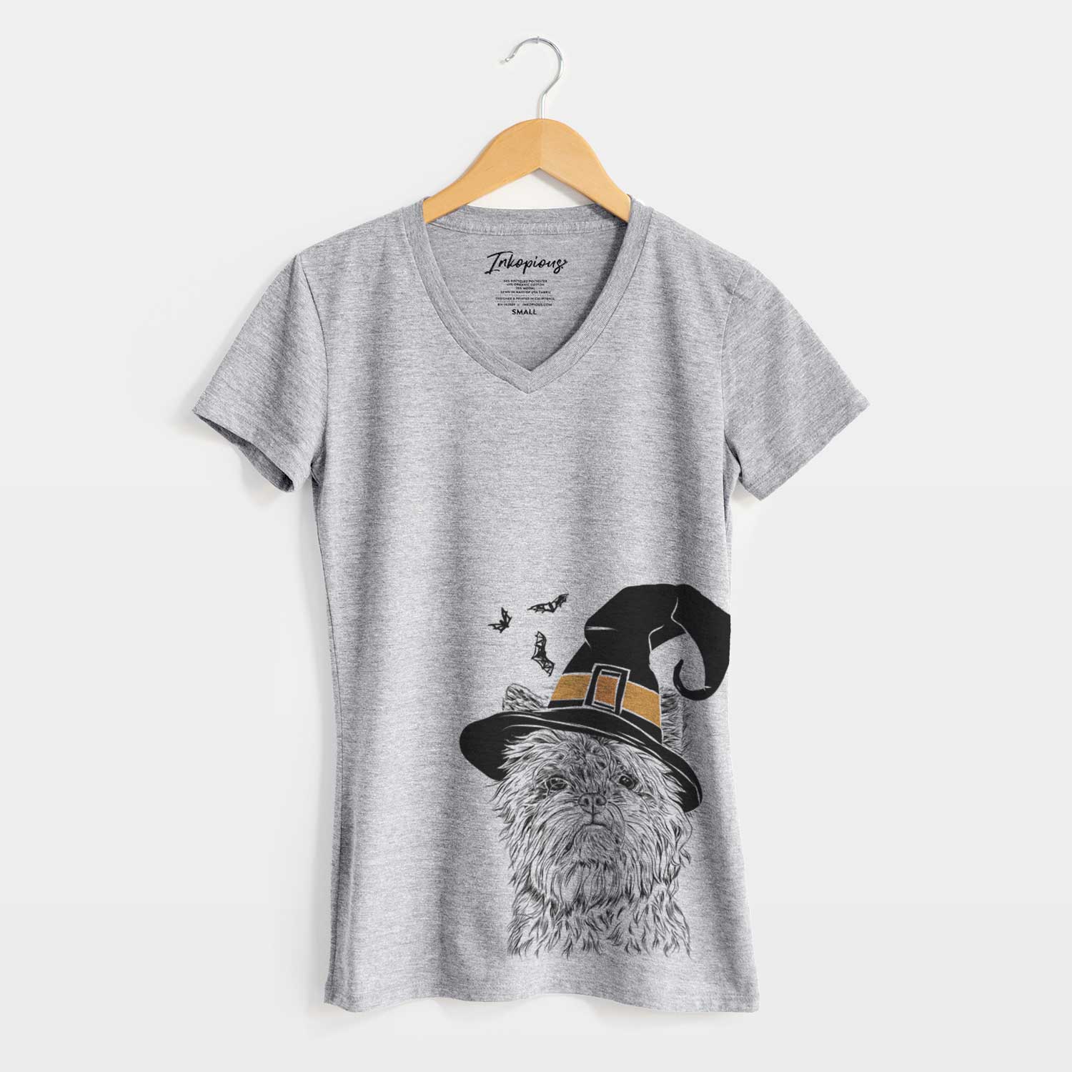 Witch Alvin the Affenpinscher - Women's V-neck Shirt