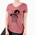 Witch Alvin the Affenpinscher - Women's V-neck Shirt