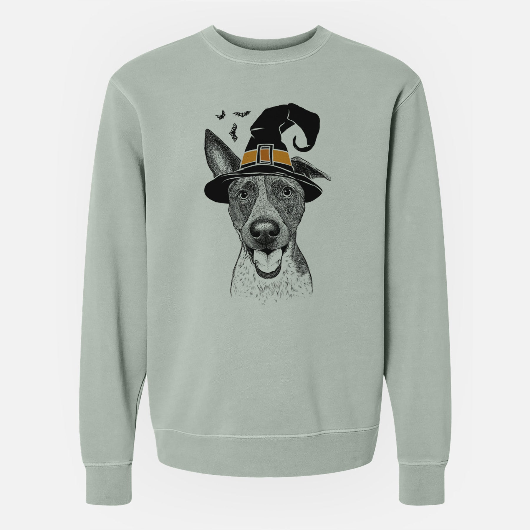 Witch Amigo the Heeler Mix - Unisex Pigment Dyed Crew Sweatshirt