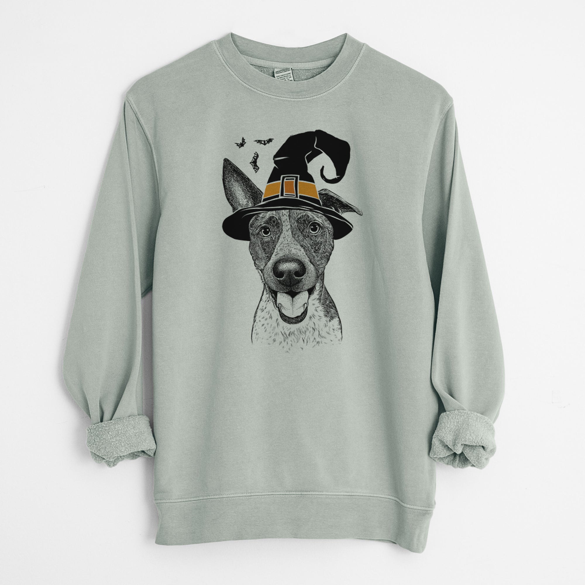 Witch Amigo the Heeler Mix - Unisex Pigment Dyed Crew Sweatshirt