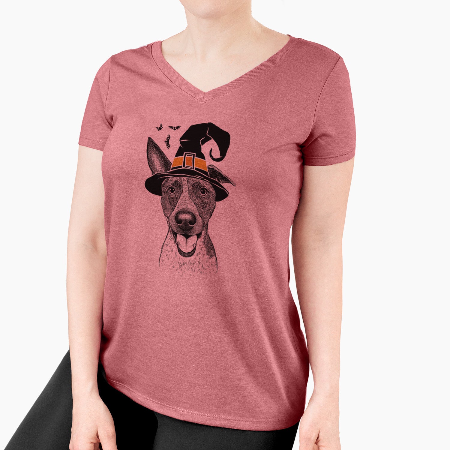 Witch Amigo the Heeler Mix - Women's Perfect V-neck Shirt