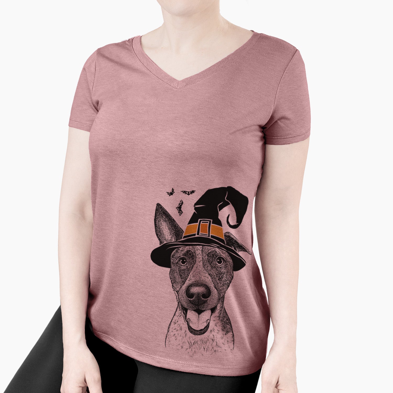 Witch Amigo the Heeler Mix - Women's Perfect V-neck Shirt