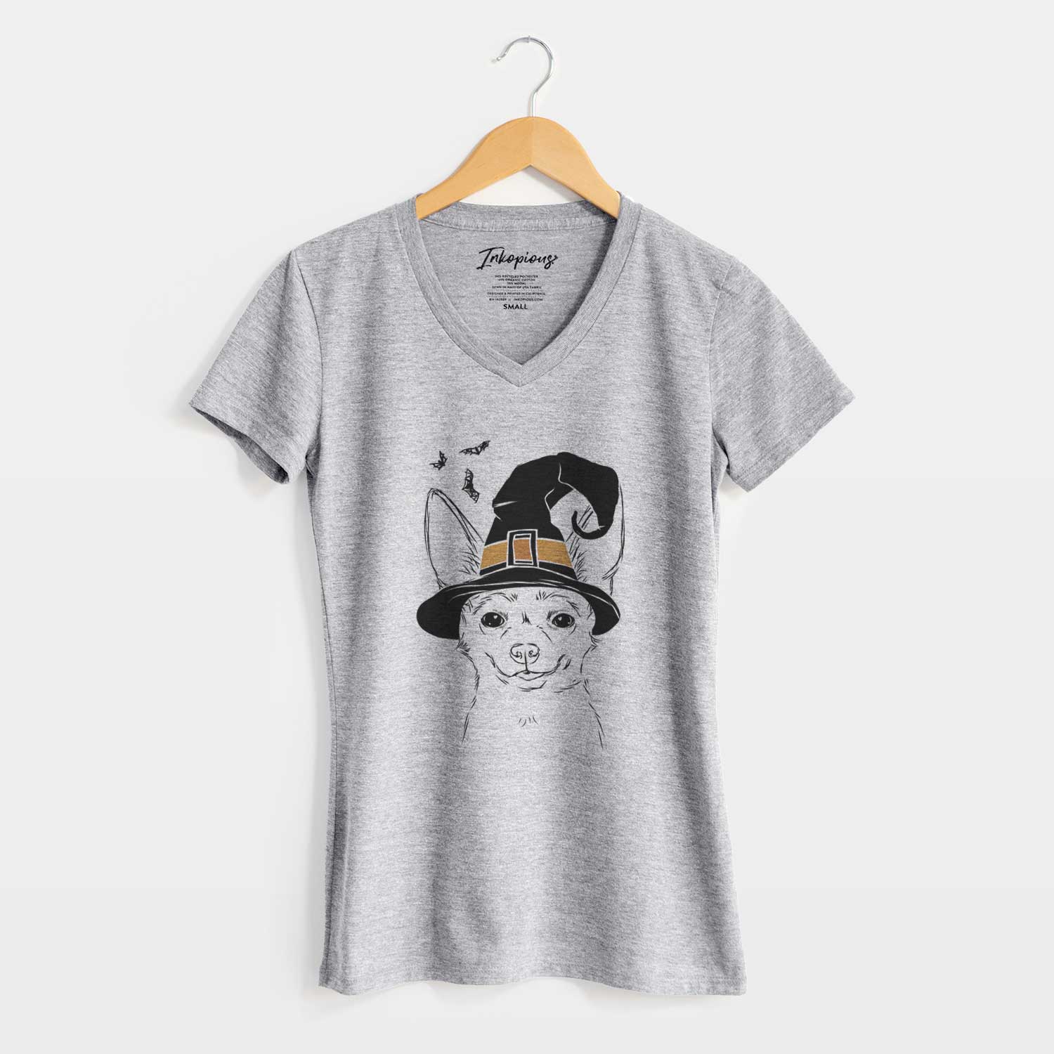 Witch Amos the Chihuahua - Women's V-neck Shirt