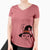 Witch Amos the Chihuahua - Women's V-neck Shirt