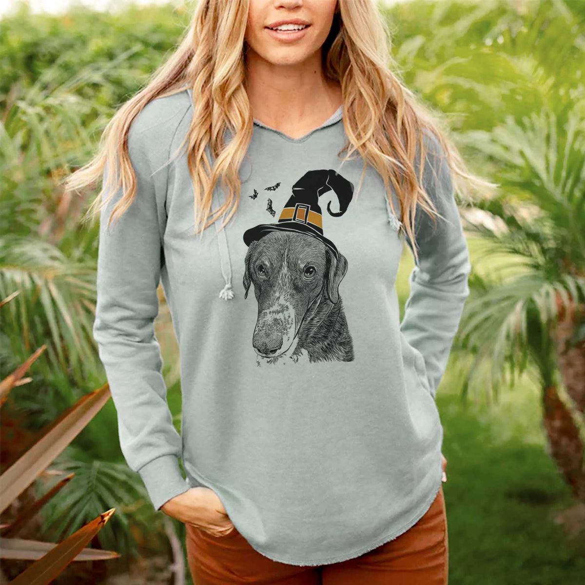 Witch Angel Orion the Mixed Breed - Cali Wave Hooded Sweatshirt