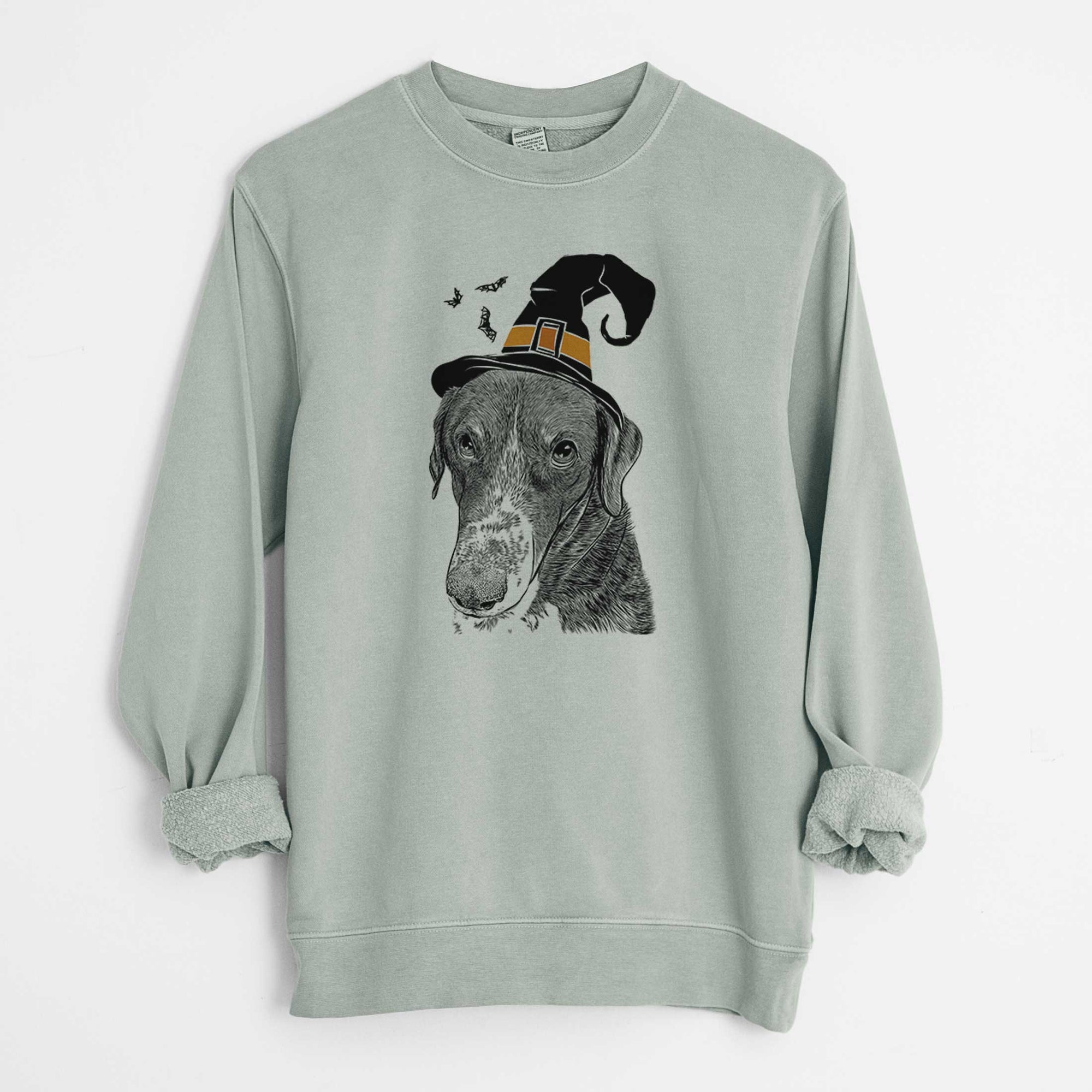 Witch Angel Orion the Mixed Breed - Unisex Pigment Dyed Crew Sweatshirt