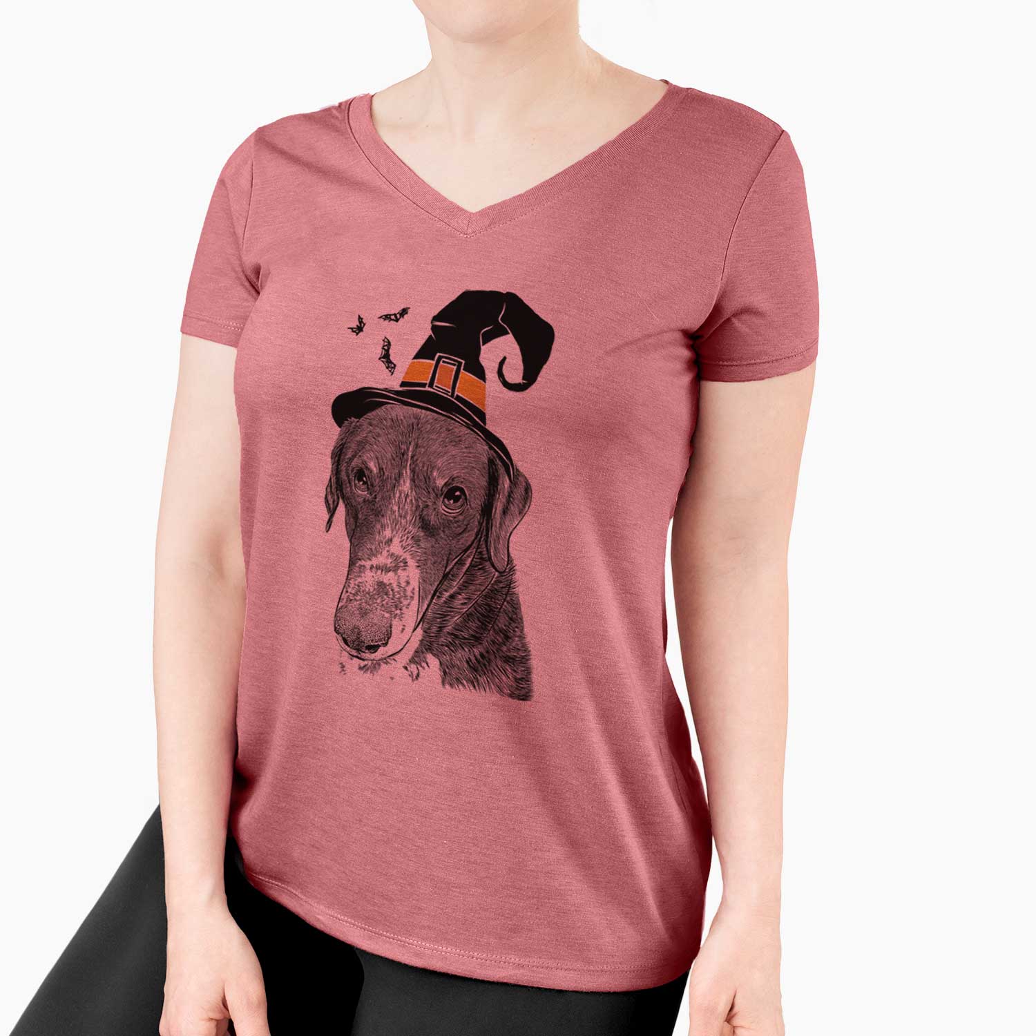 Witch Angel Orion the Mixed Breed - Women's V-neck Shirt