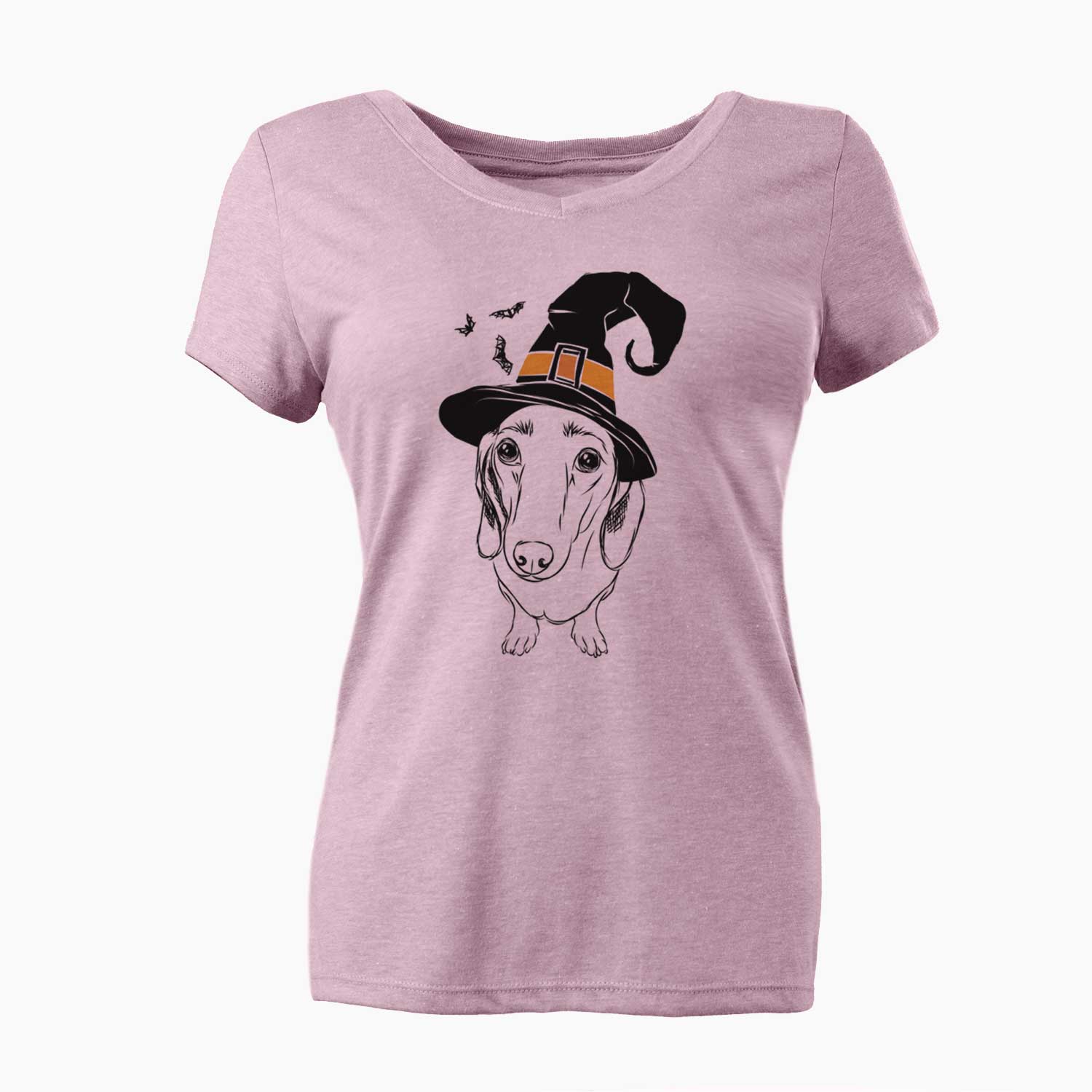 Witch Annabelle the Dachshund - Women's V-neck Shirt