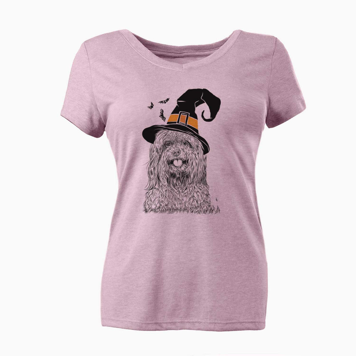 Witch Annie the Mixed Breed - Women's V-neck Shirt