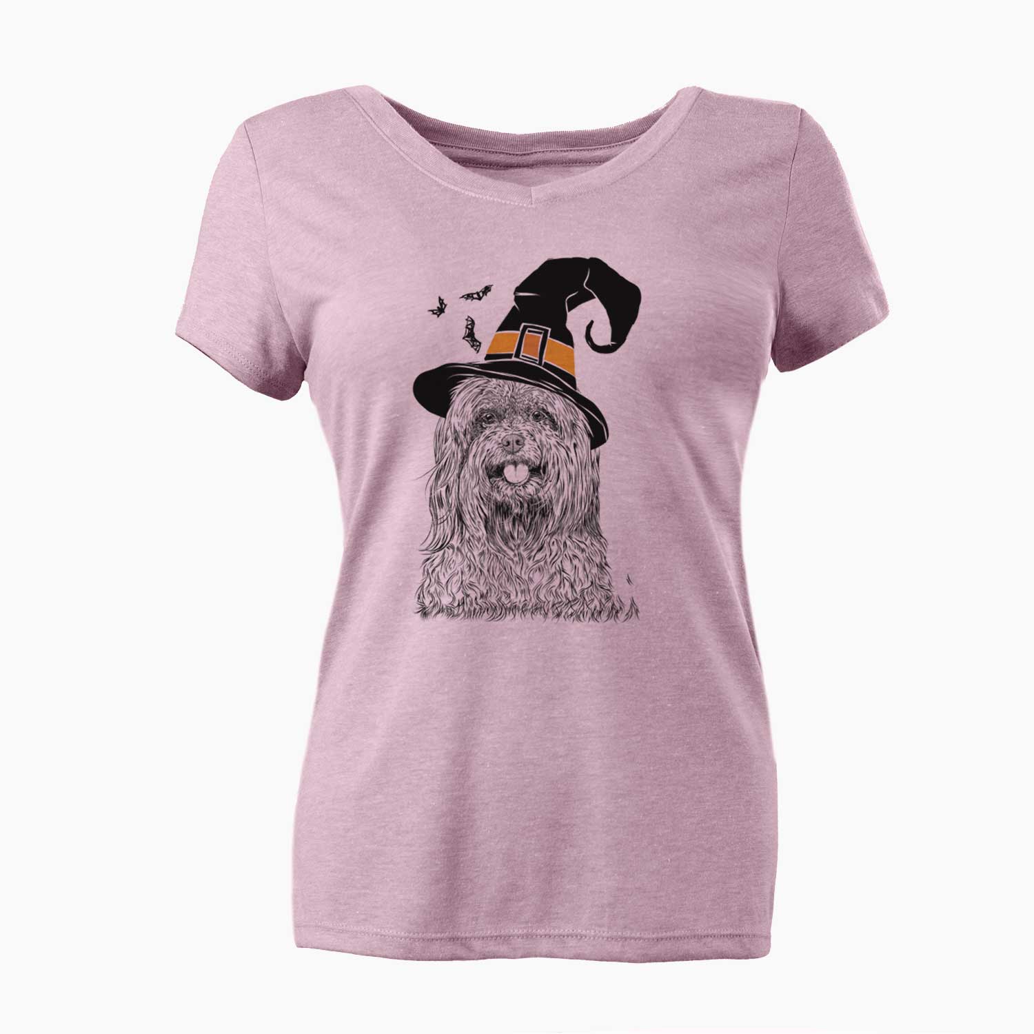 Witch Annie the Mixed Breed - Women's V-neck Shirt