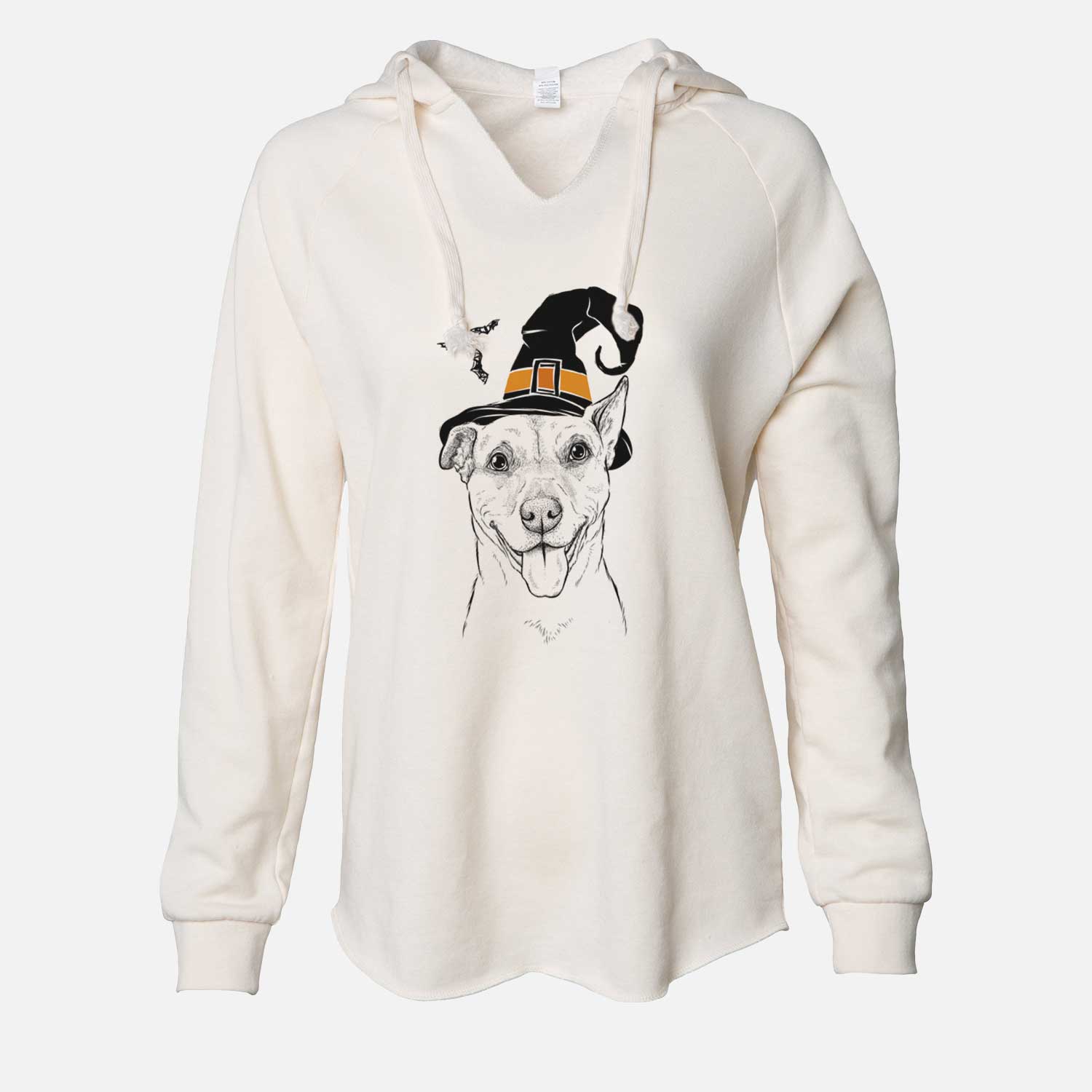 Witch Annie Belle the Pitbull Mix - Cali Wave Hooded Sweatshirt