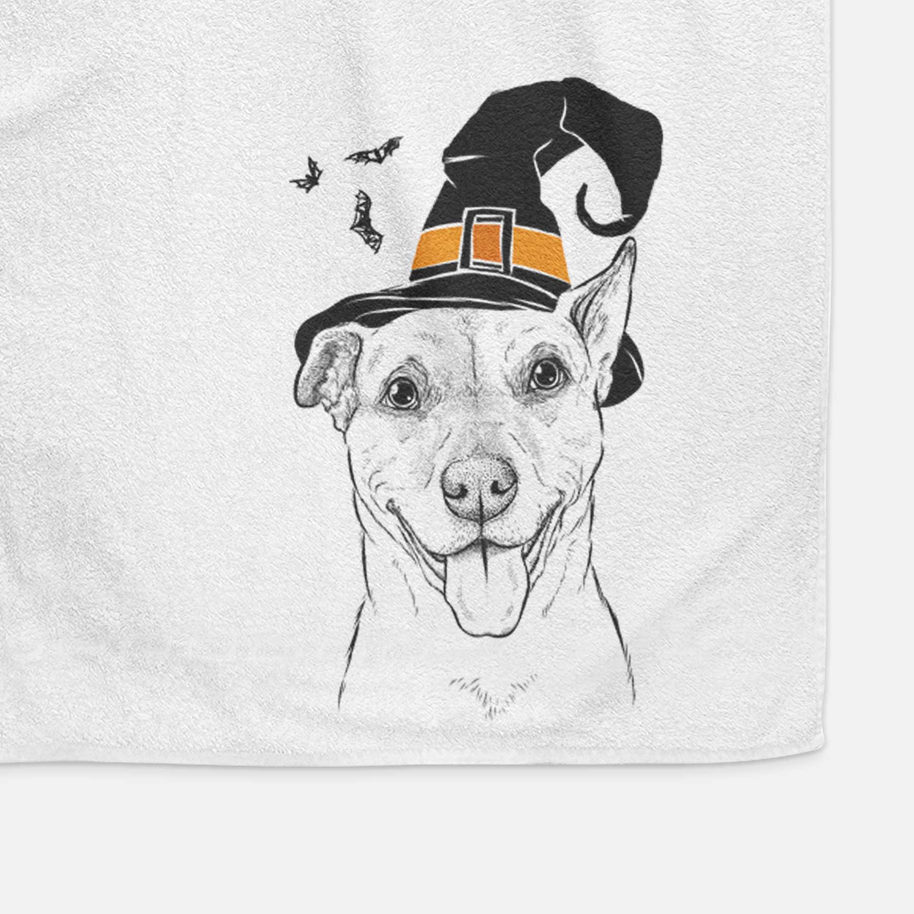 Annie Belle the Pitbull Mix Decorative Hand Towel