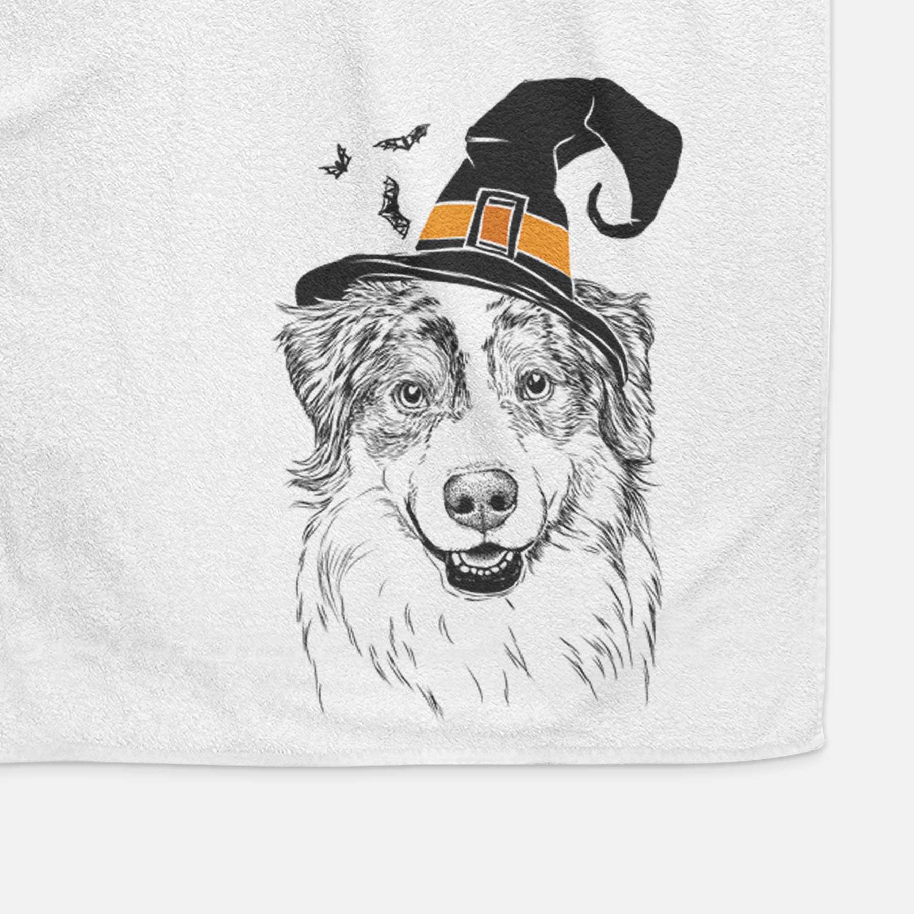 Aonghus the Australian Shepherd Decorative Hand Towel