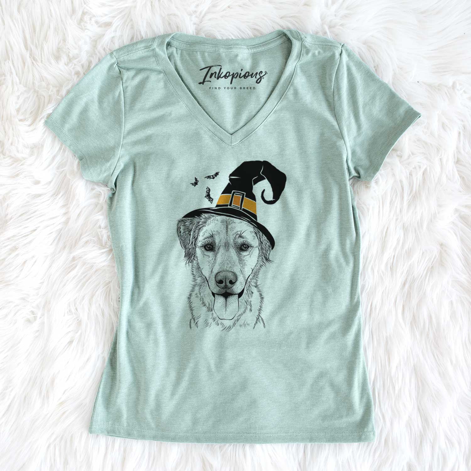 Witch Apollo the Mixed Breed - Women's V-neck Shirt