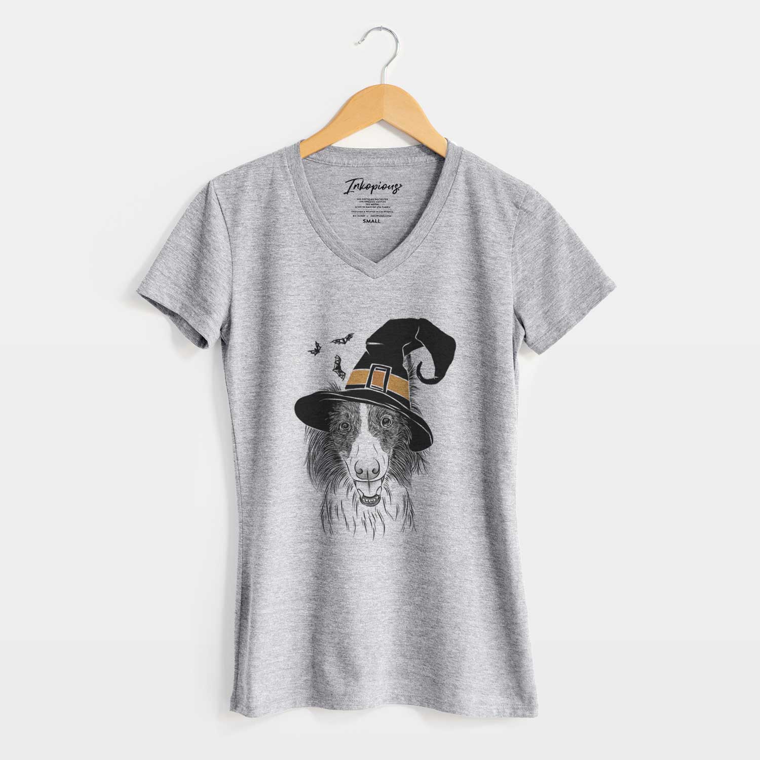 Witch Archie the Silken Windhound - Women's V-neck Shirt