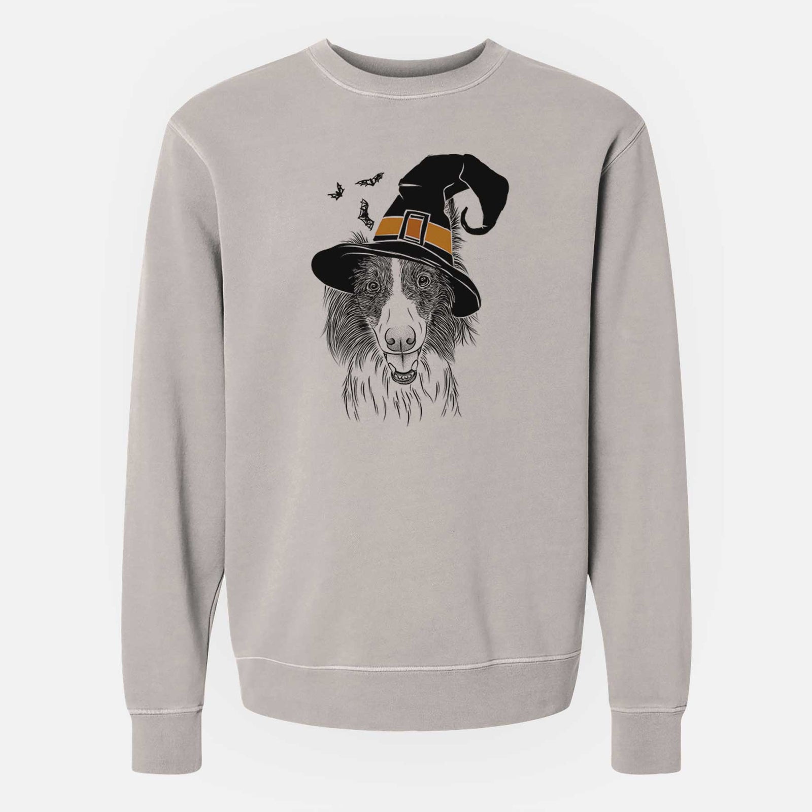 Witch Archie the Silken Windhound - Unisex Pigment Dyed Crew Sweatshirt