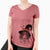 Witch Archie the Silken Windhound - Women's V-neck Shirt