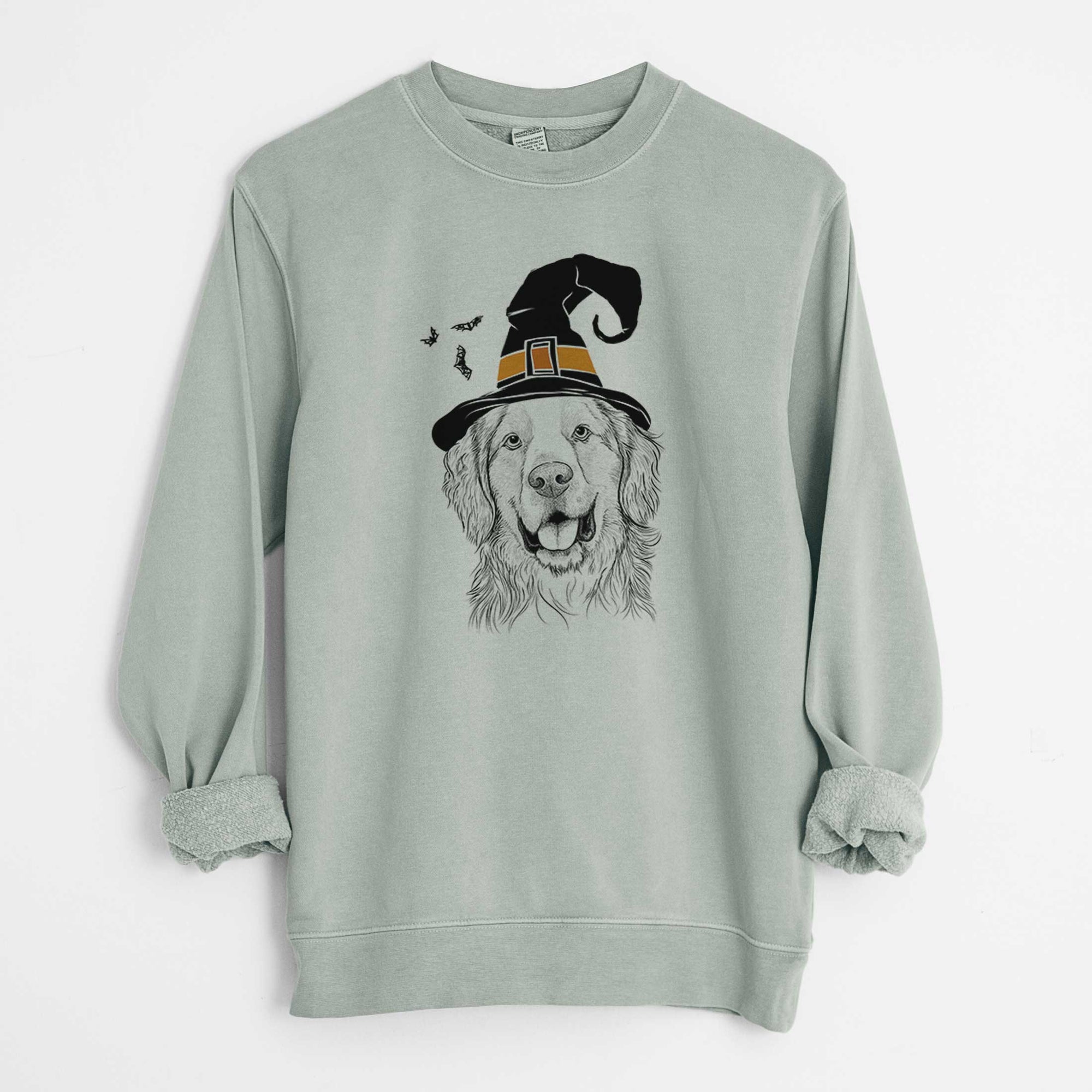 Witch Archie Benjamin the Mixed Breed - Unisex Pigment Dyed Crew Sweatshirt