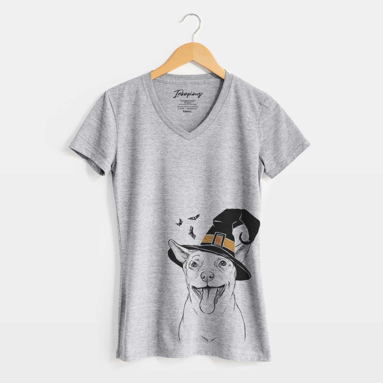 Witch Archie the Chihuahua Mix - Women's V-neck Shirt