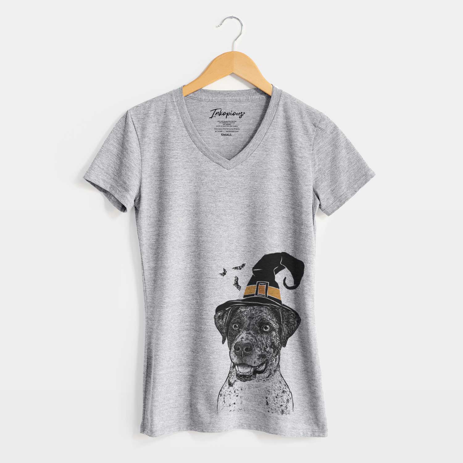 Witch Argos the Catahoula - Women's V-neck Shirt