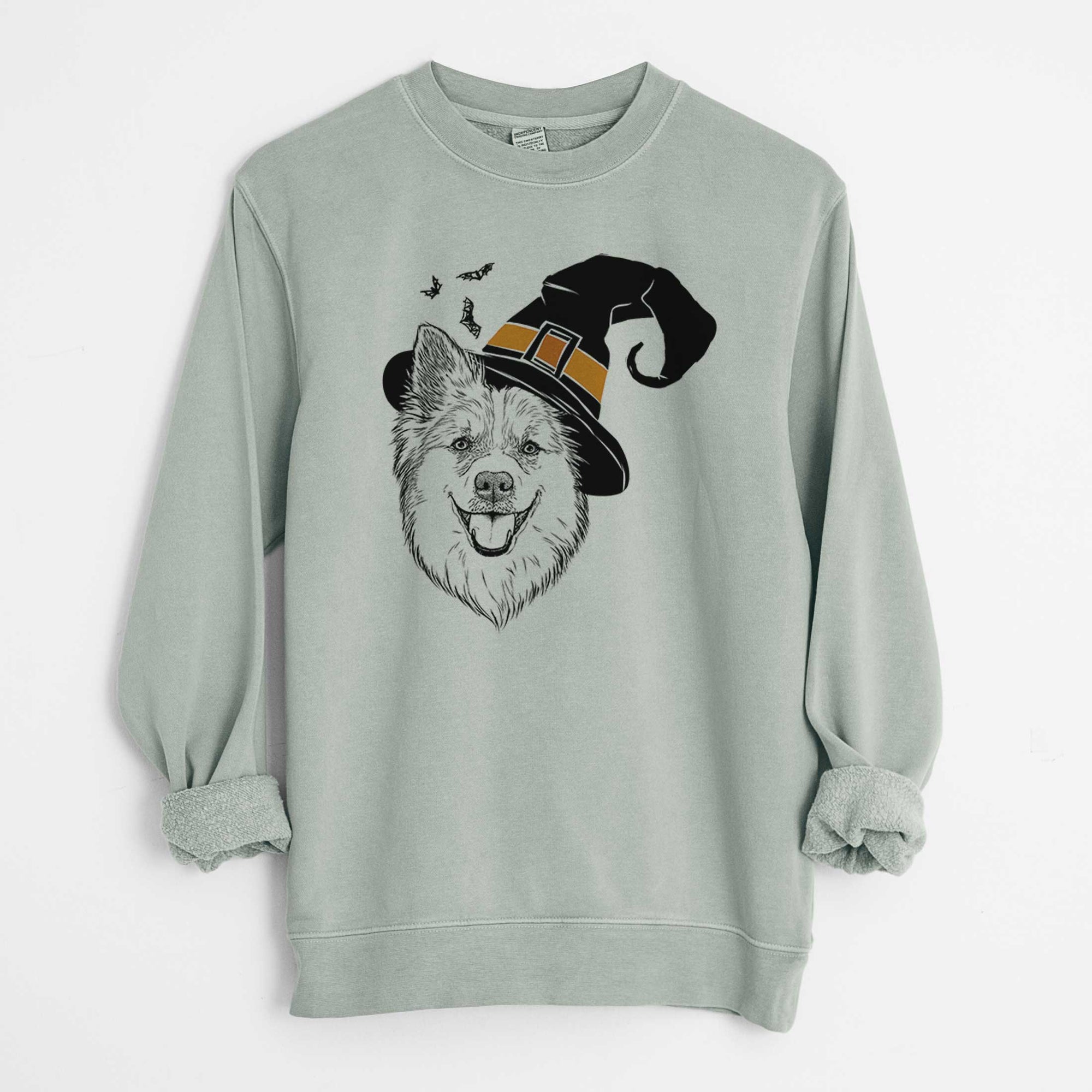 Witch Ari the Icelandic Sheepdog - Unisex Pigment Dyed Crew Sweatshirt