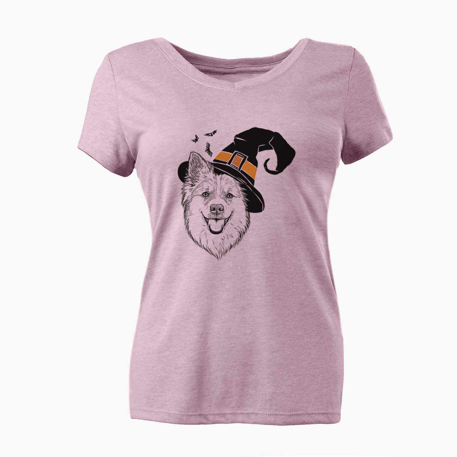 Witch Ari the Icelandic Sheepdog - Women's V-neck Shirt