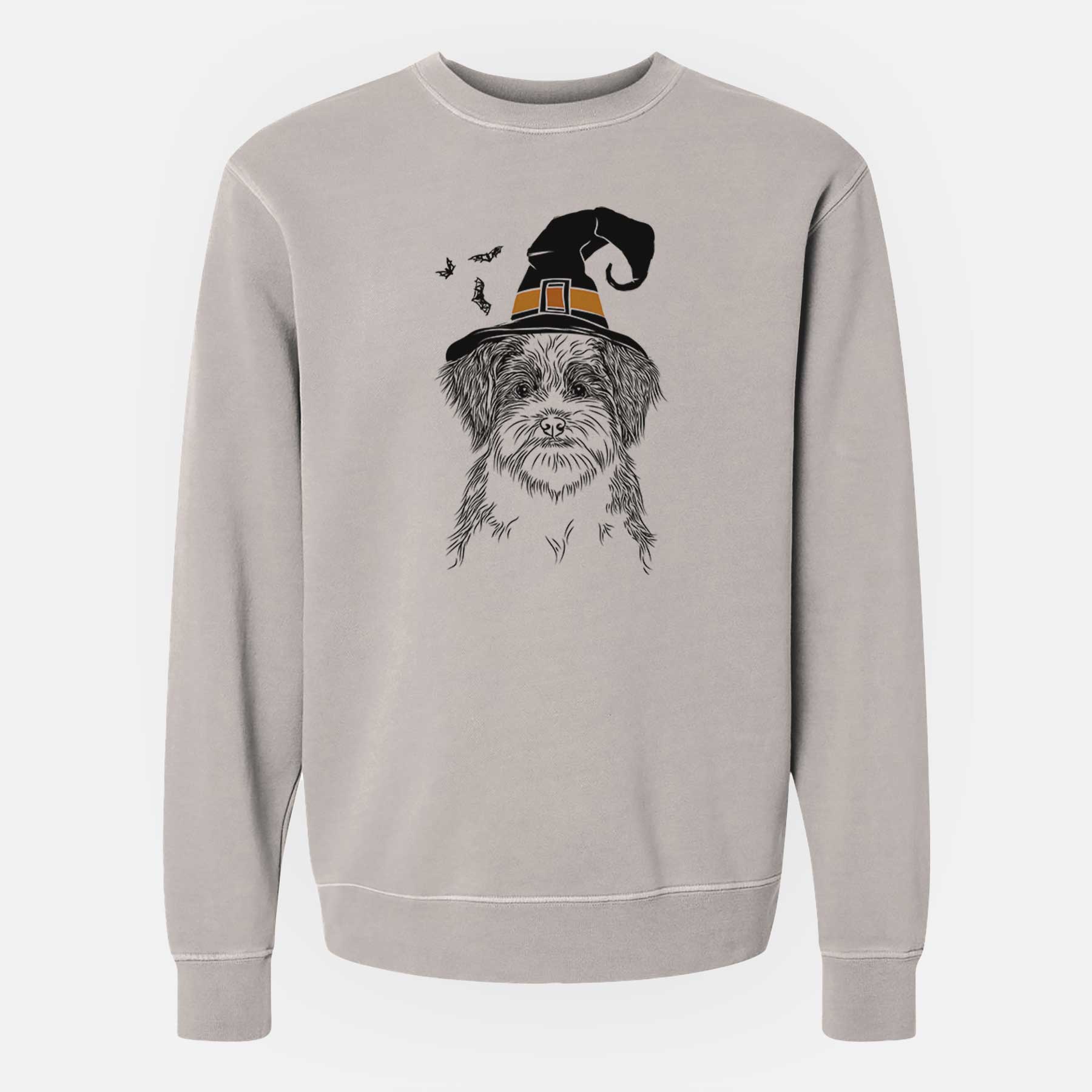 Witch Asa the Havanese - Unisex Pigment Dyed Crew Sweatshirt