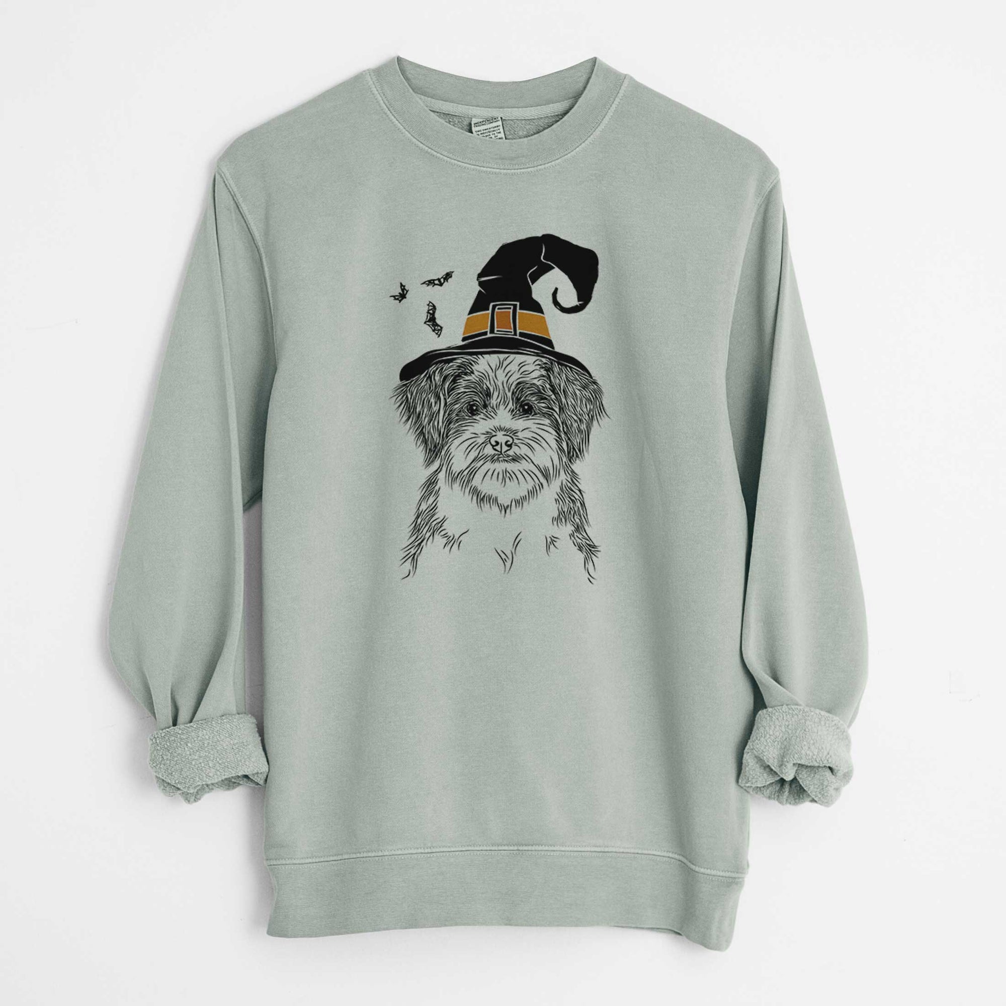 Witch Asa the Havanese - Unisex Pigment Dyed Crew Sweatshirt