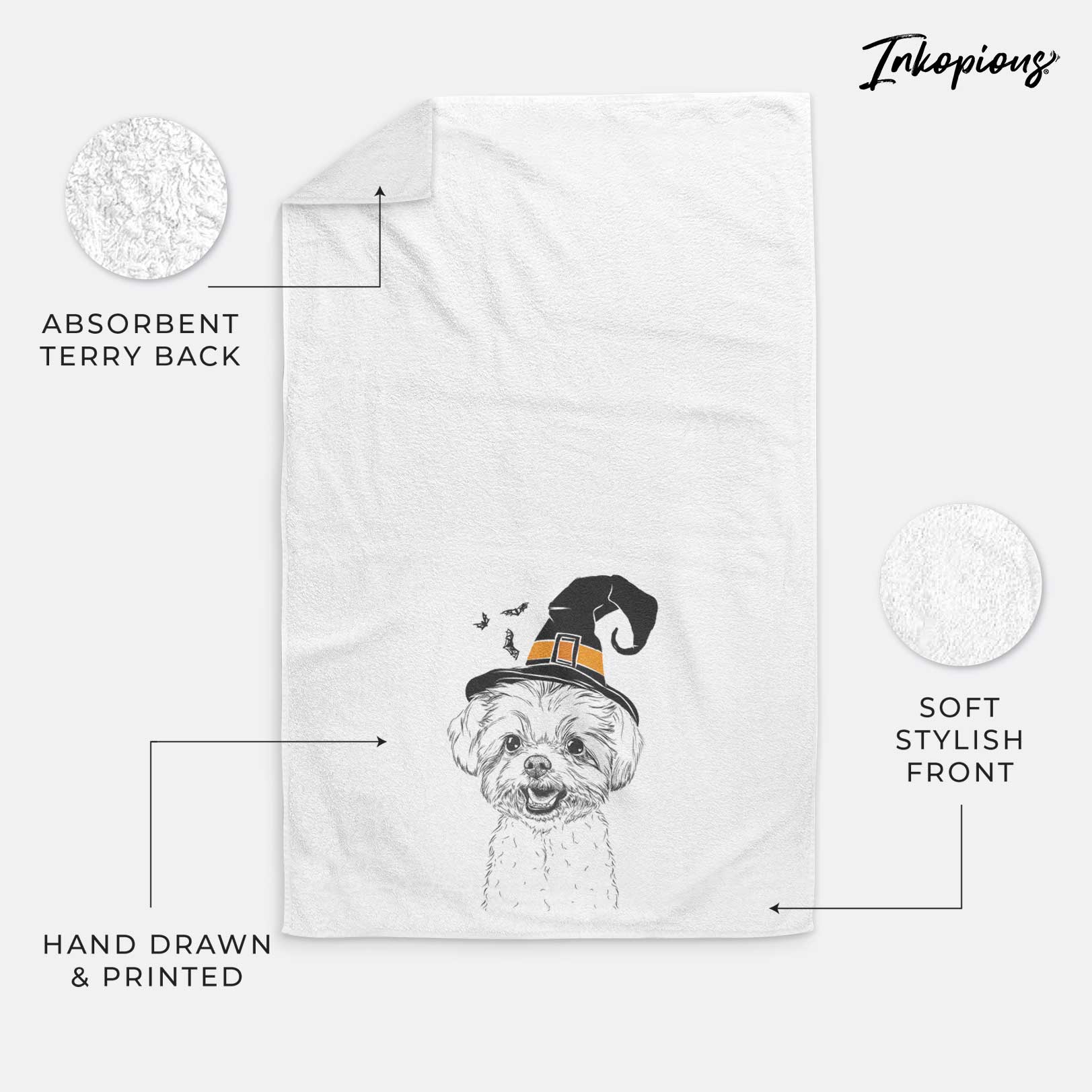 Aspen the Morkie Decorative Hand Towel