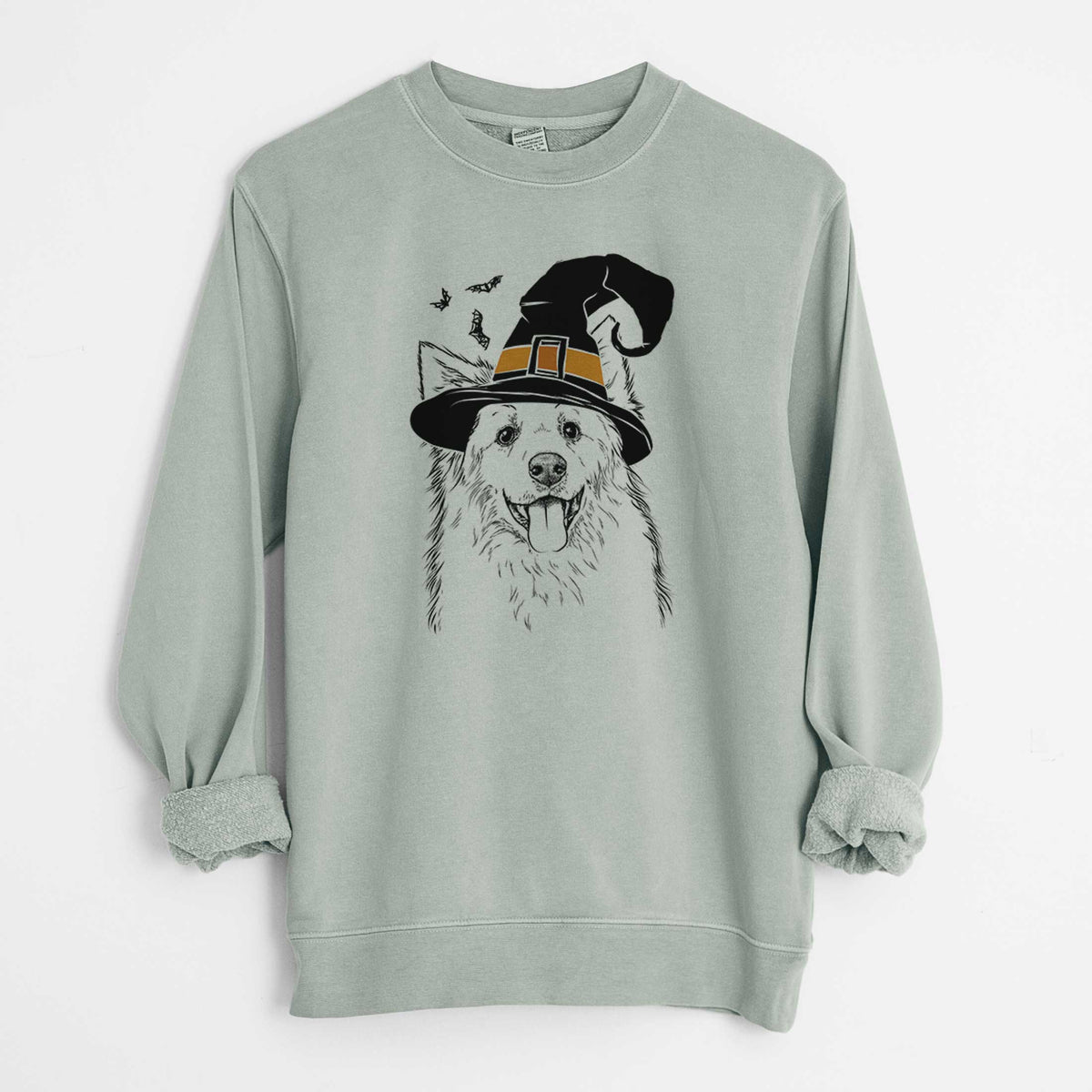 Witch Aspenita the Mixed Breed - Unisex Pigment Dyed Crew Sweatshirt