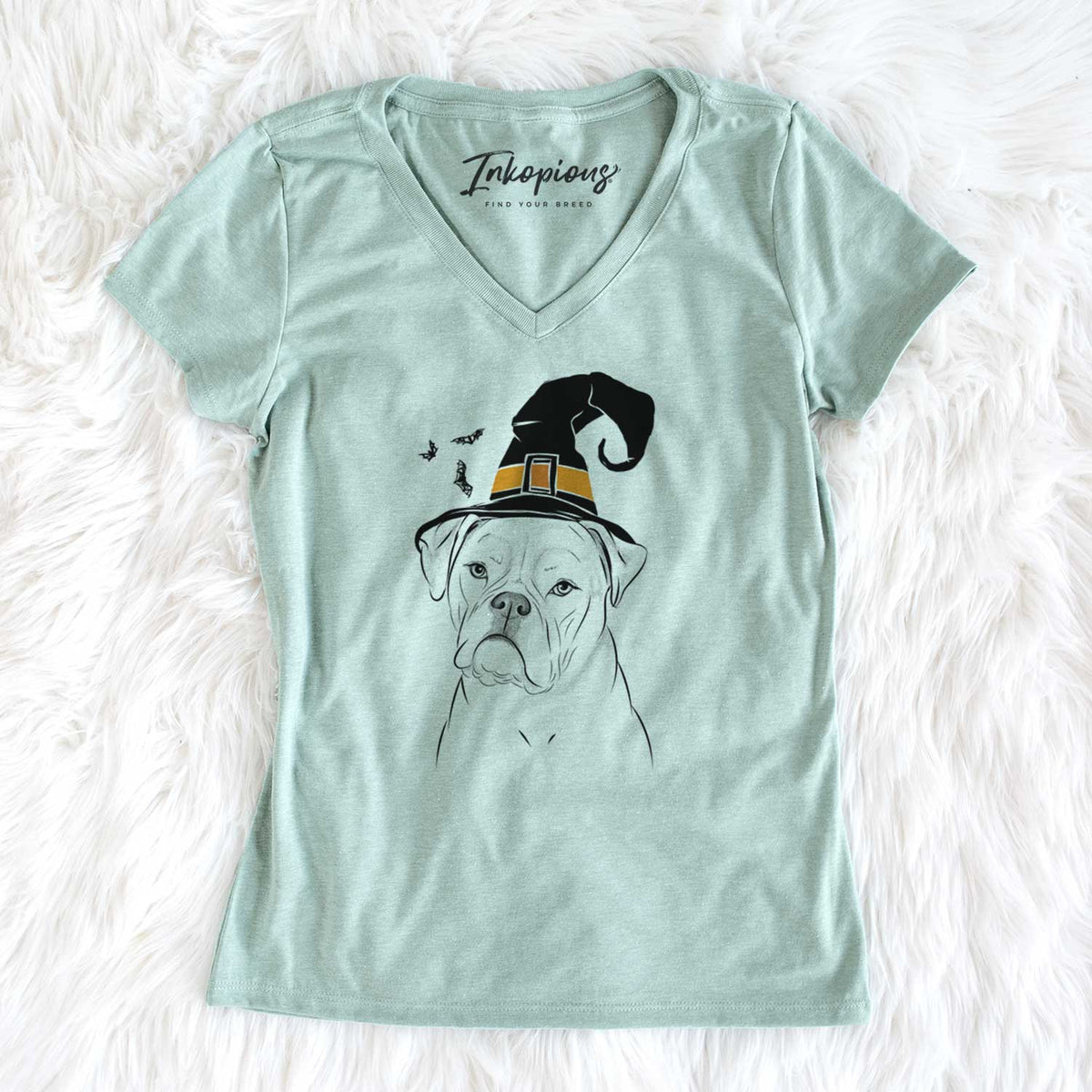 Witch Babe the AmericanBulldog - Women's V-neck Shirt
