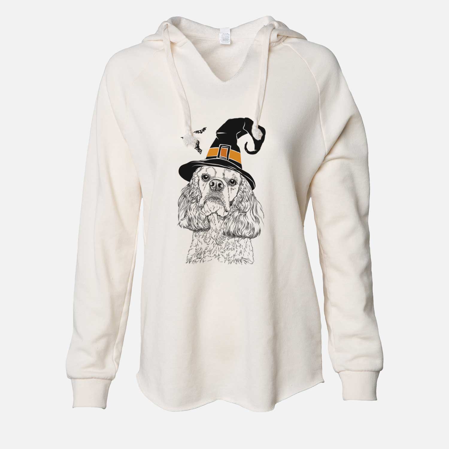 Witch Bailey the American Cocker Spaniel - Cali Wave Hooded Sweatshirt