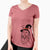 Witch Bailey the Golden Retriever - Women's V-neck Shirt