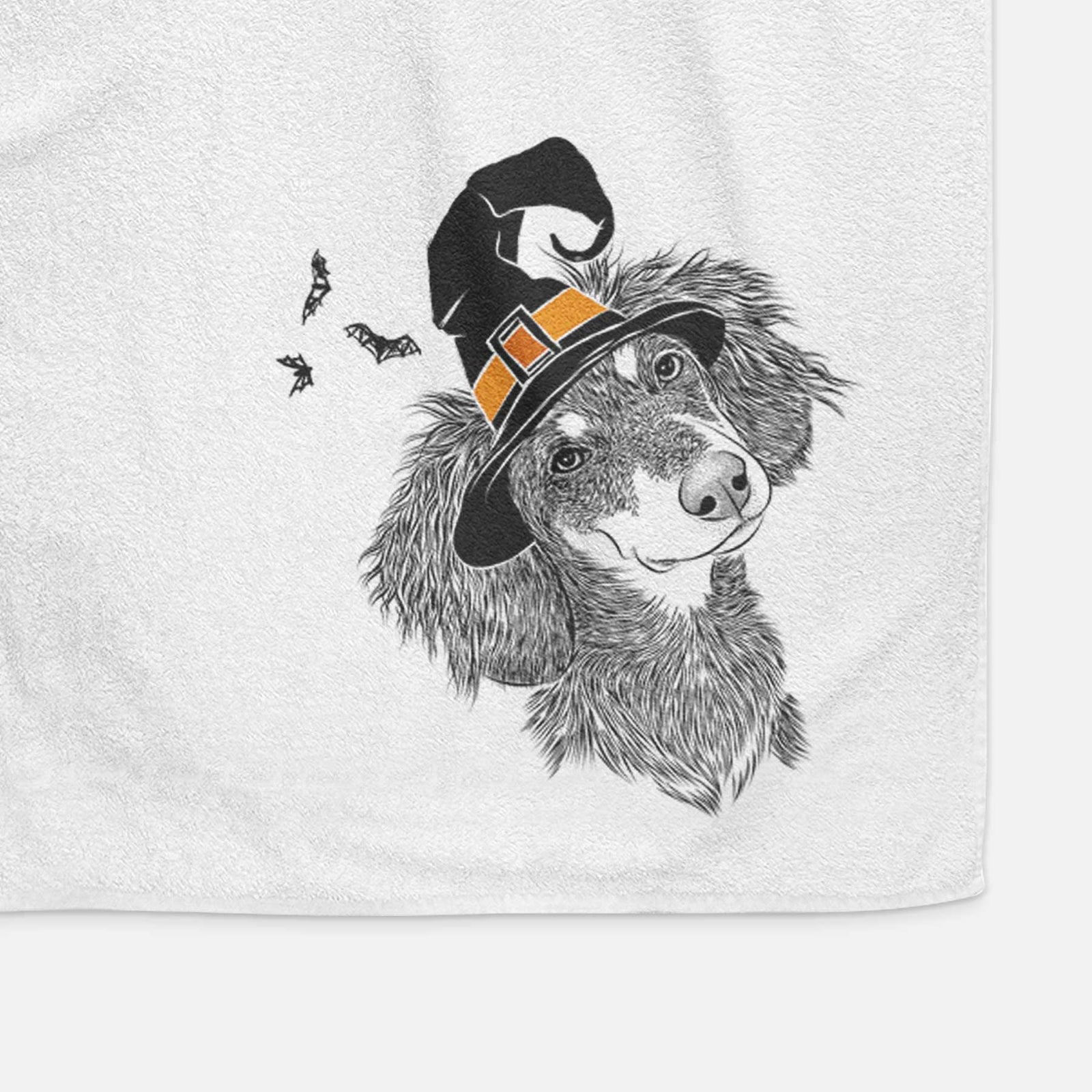 Bailey the Long Haired Dachshund Decorative Hand Towel