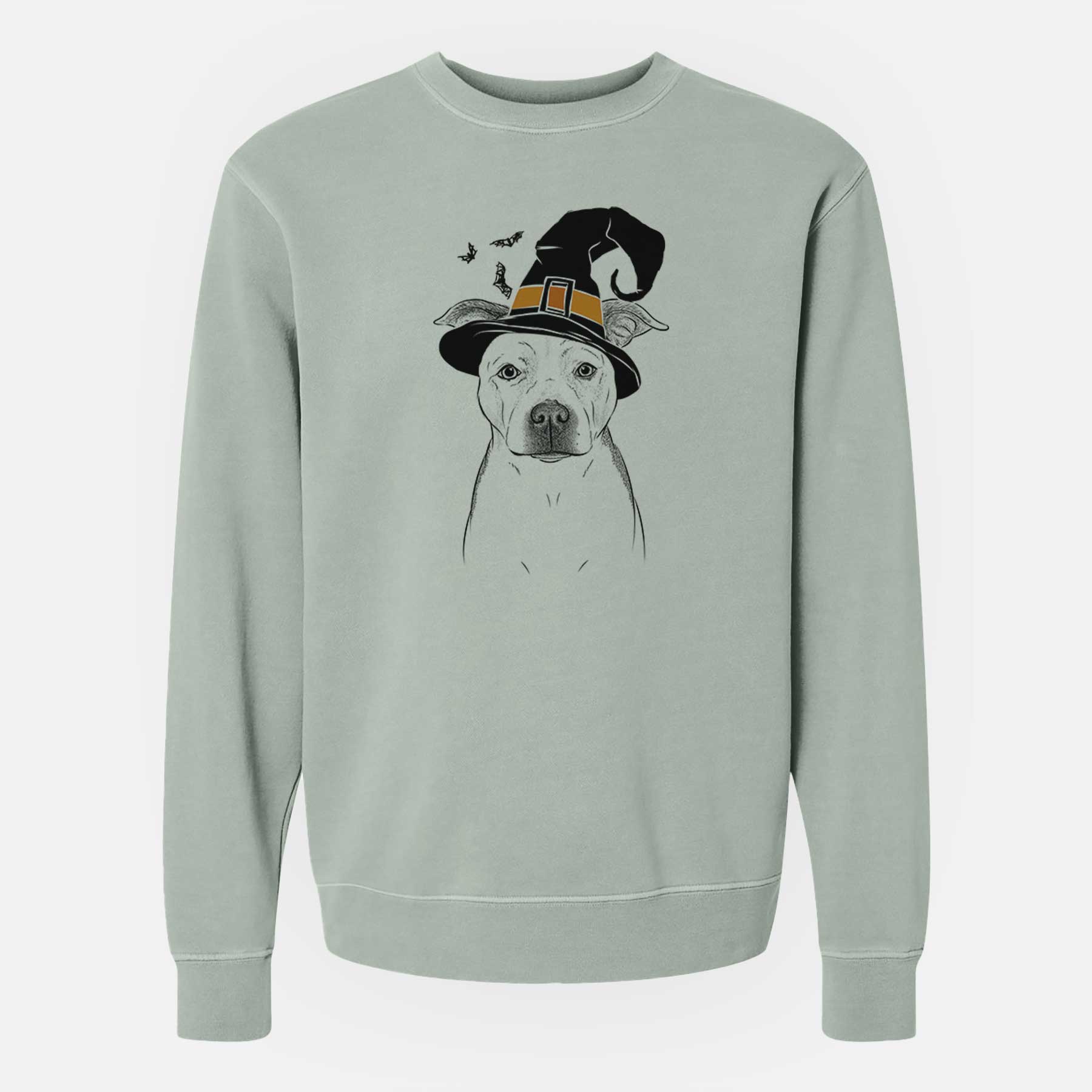 Witch Bailey the Pitbull - Unisex Pigment Dyed Crew Sweatshirt