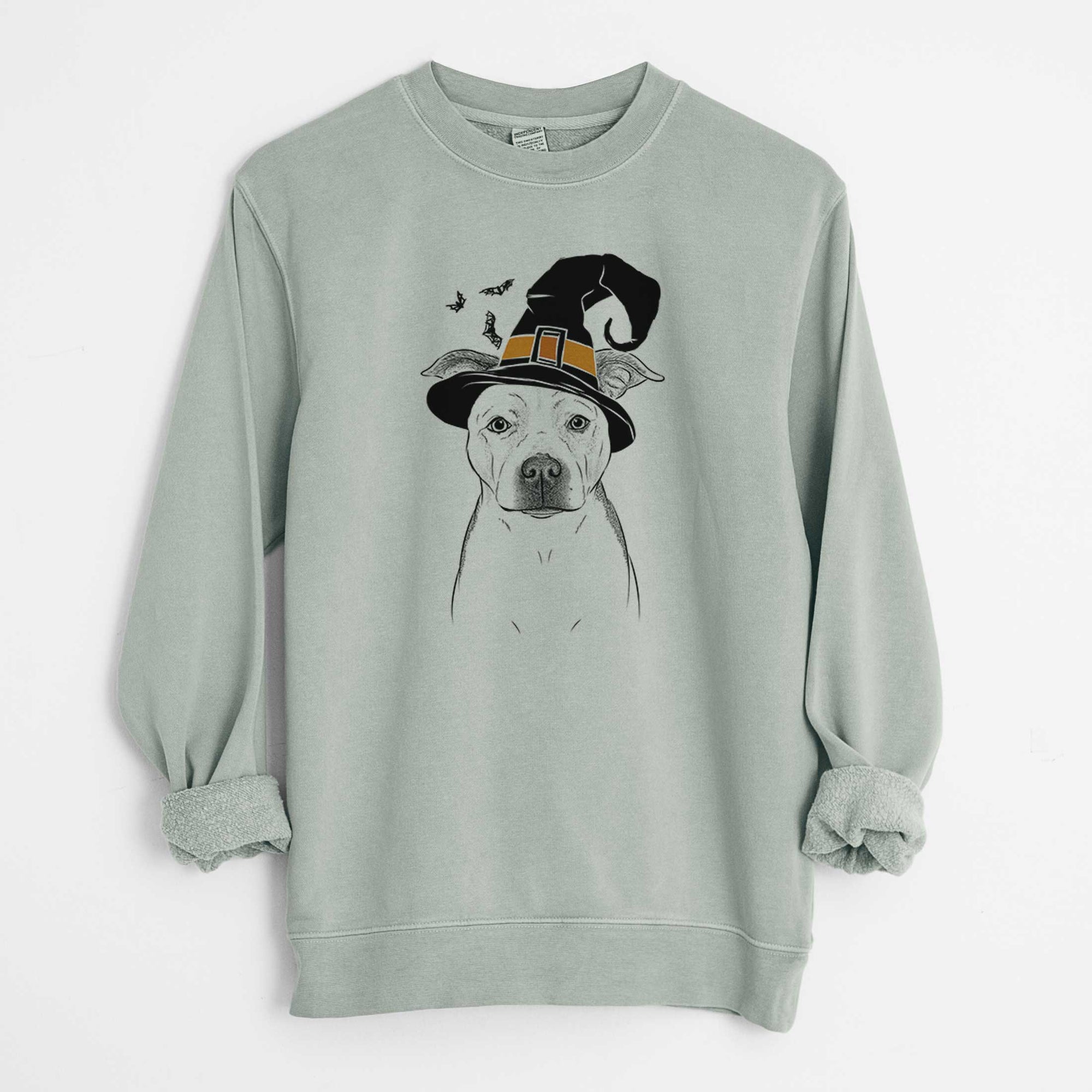 Witch Bailey the Pitbull - Unisex Pigment Dyed Crew Sweatshirt