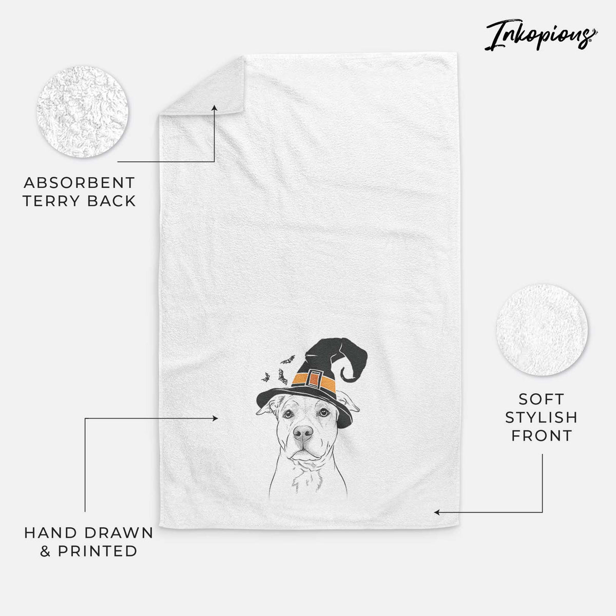 Bailey the American Staffordshire Terrier Decorative Hand Towel