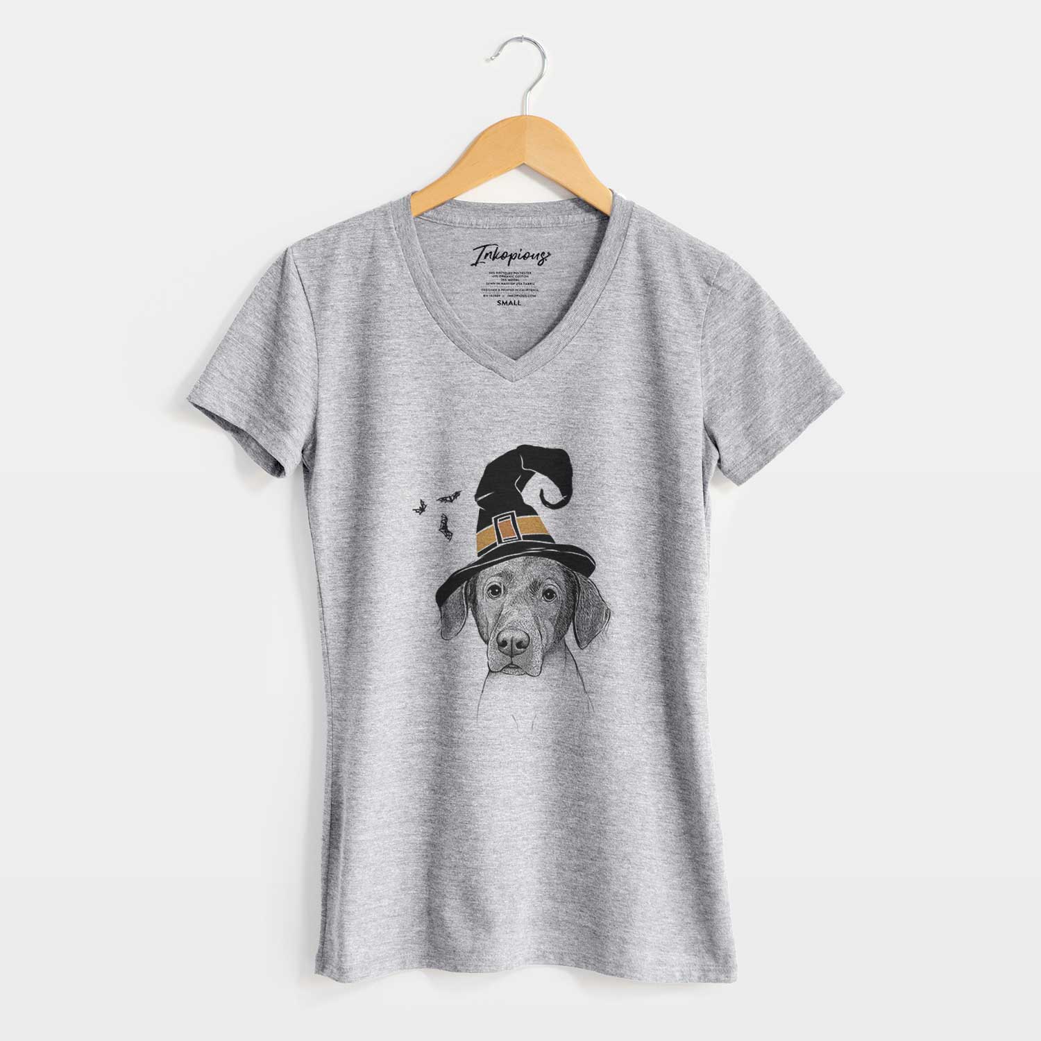 Witch Baldwin the Mixed Breed - Women's V-neck Shirt