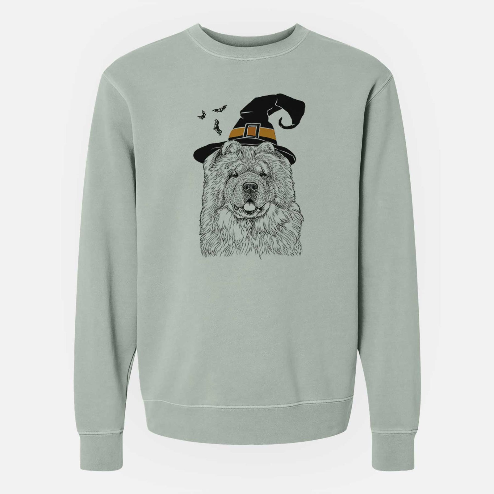 Witch Baloo the Chow Chow - Unisex Pigment Dyed Crew Sweatshirt