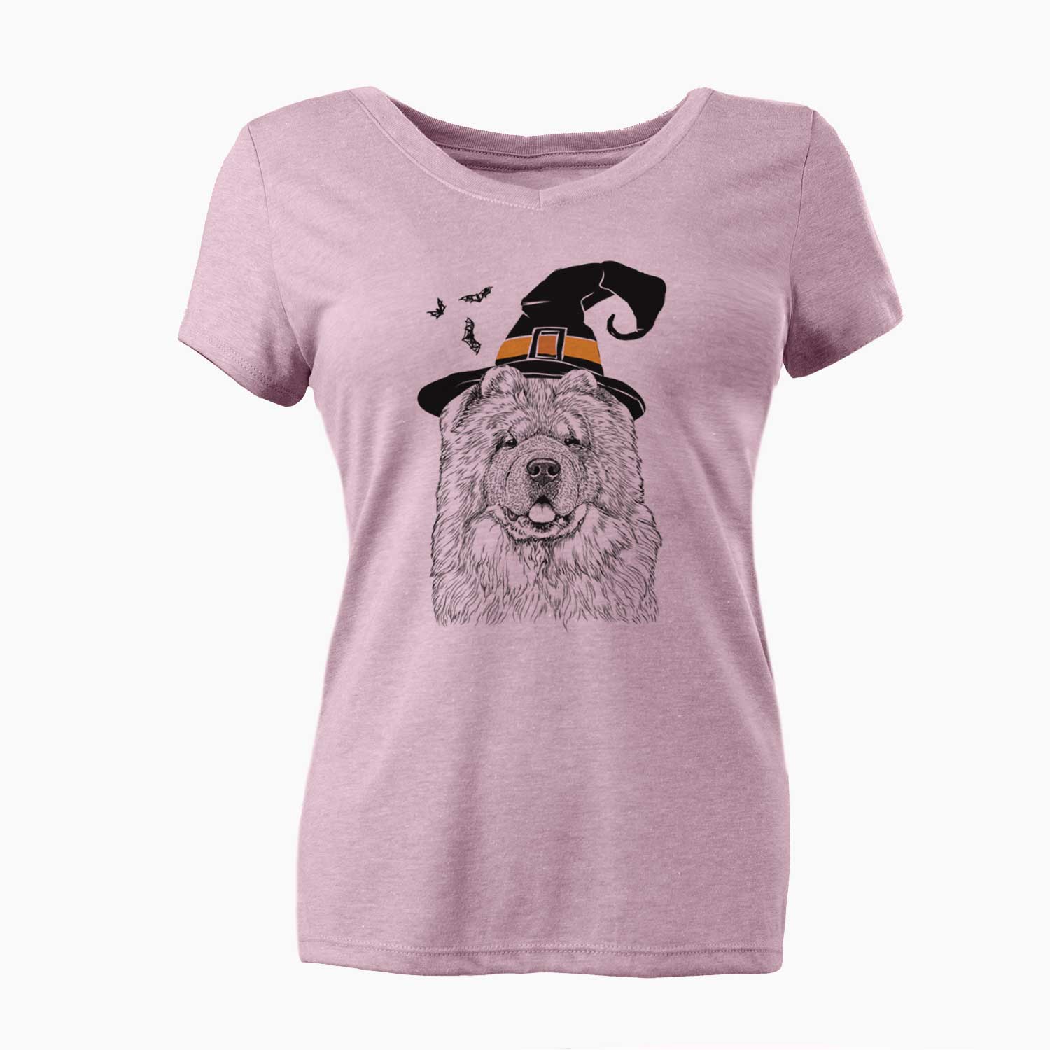 Witch Baloo the Chow Chow - Women's V-neck Shirt