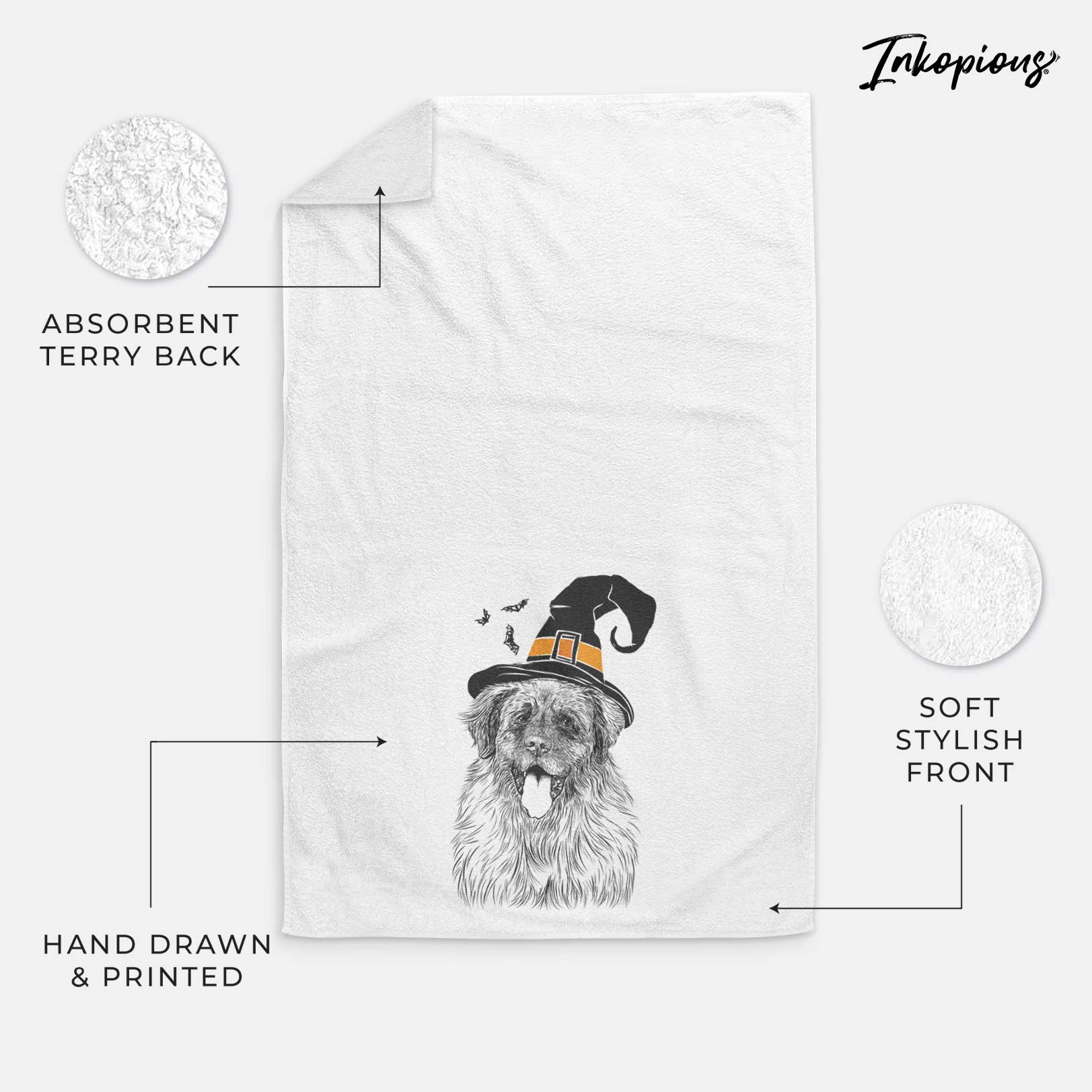 Bamboo the Leonberger Decorative Hand Towel