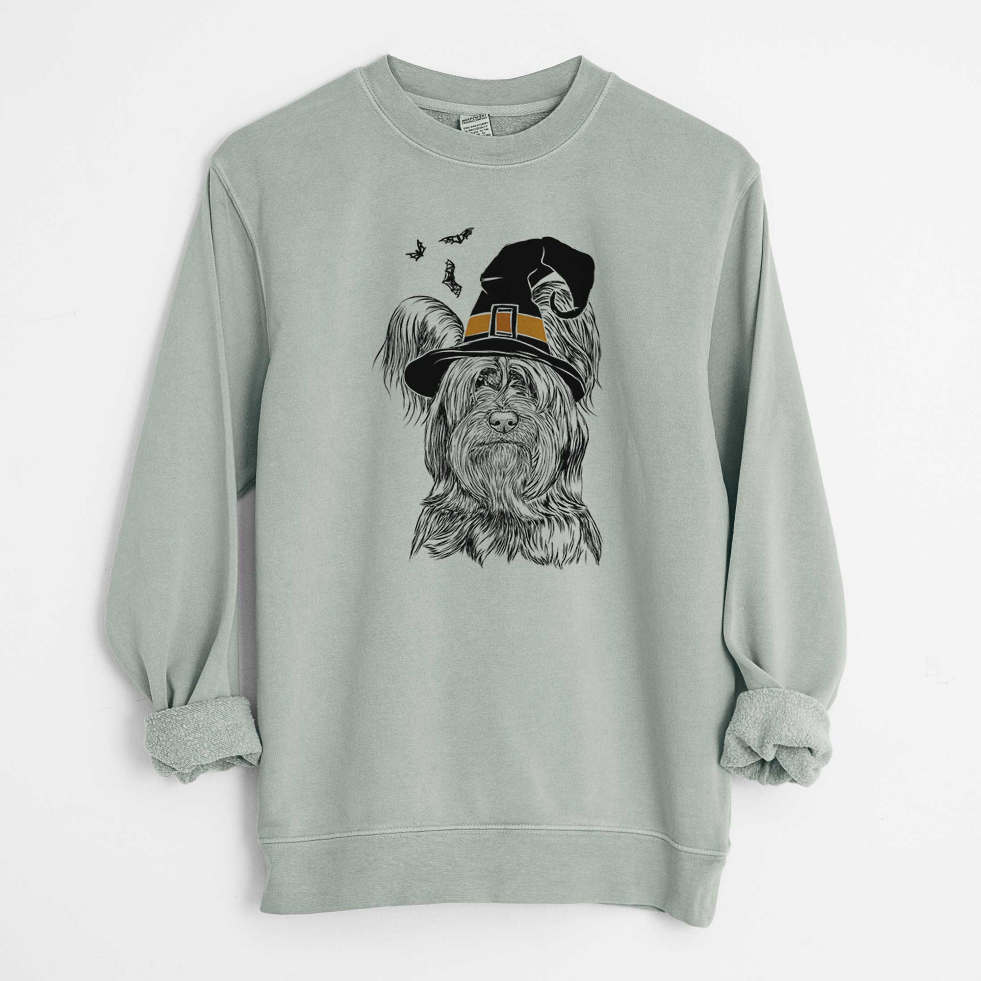 Witch Bandit the Skye Terrier - Unisex Pigment Dyed Crew Sweatshirt