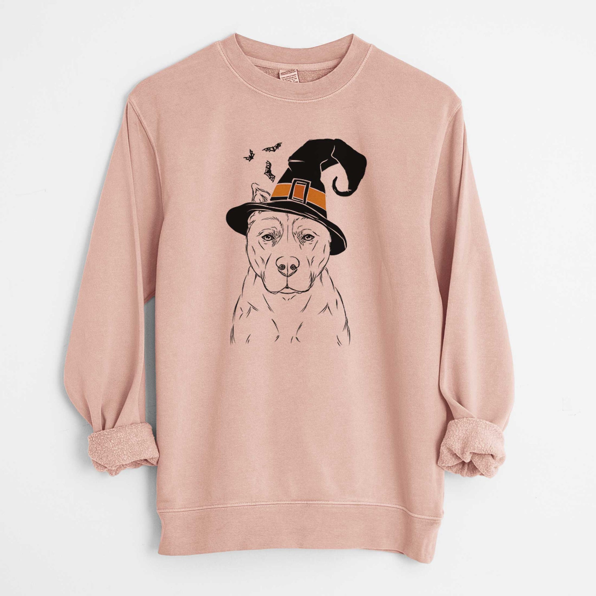 Witch Bane the Pitbull Mix - Unisex Pigment Dyed Crew Sweatshirt