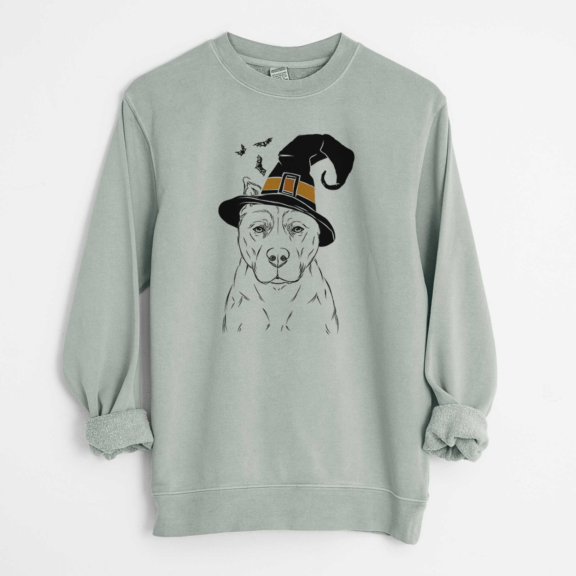 Witch Bane the Pitbull Mix - Unisex Pigment Dyed Crew Sweatshirt